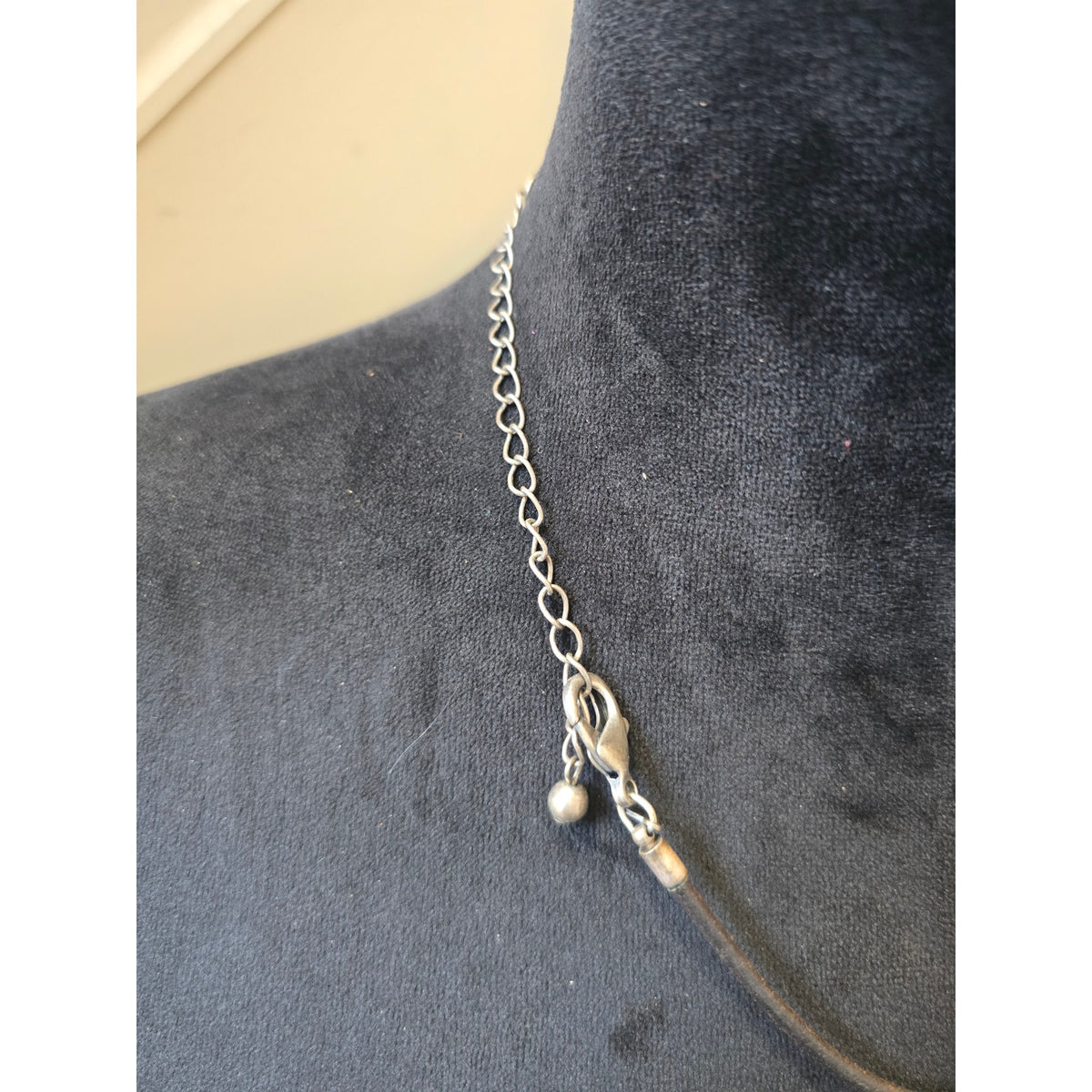 Chico's Women Abstract Triangle Pendant Necklace Mixed Metal Artisan Jewelry
