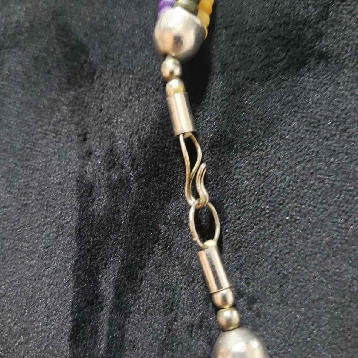 Womens Fashion Multi Rondelle Wood Bead Tibetan Bib Necklace with Pearl Clasp