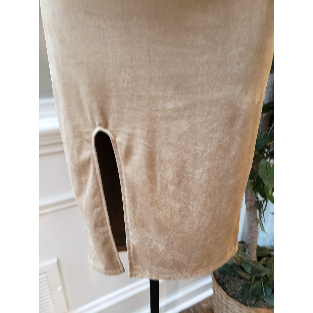 Fashion Nova Bodycon Dress Women's Size M Brown Off Shoulder Long Back Zipper