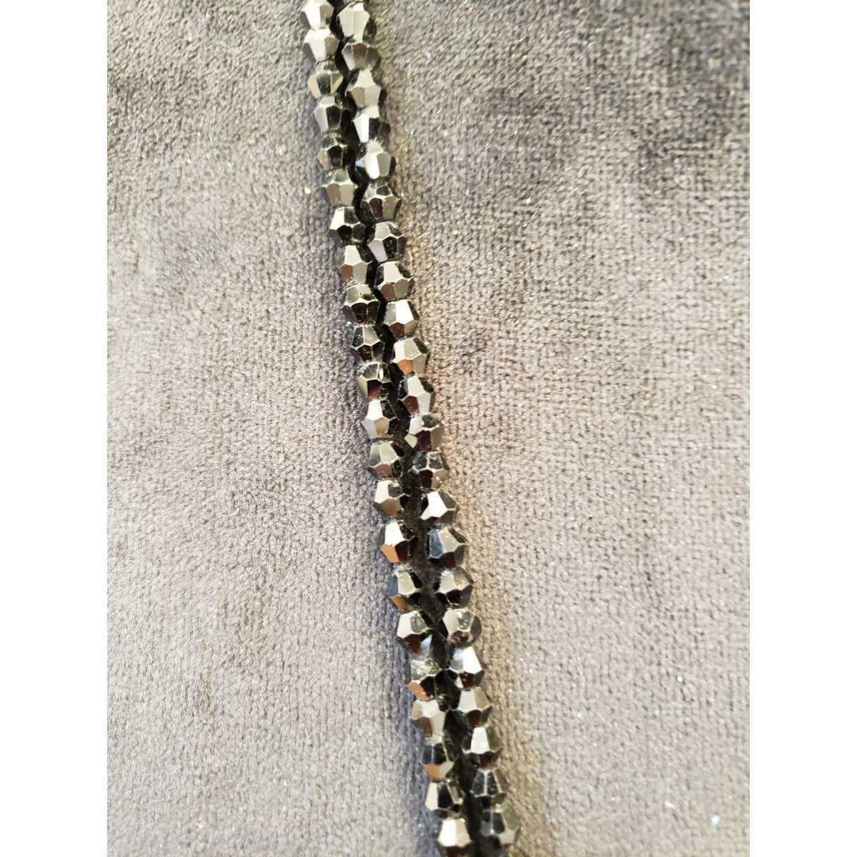 Womens Fashion Assorted Jet Black Faceted Ball Beaded Foldable Necklace Jewelry