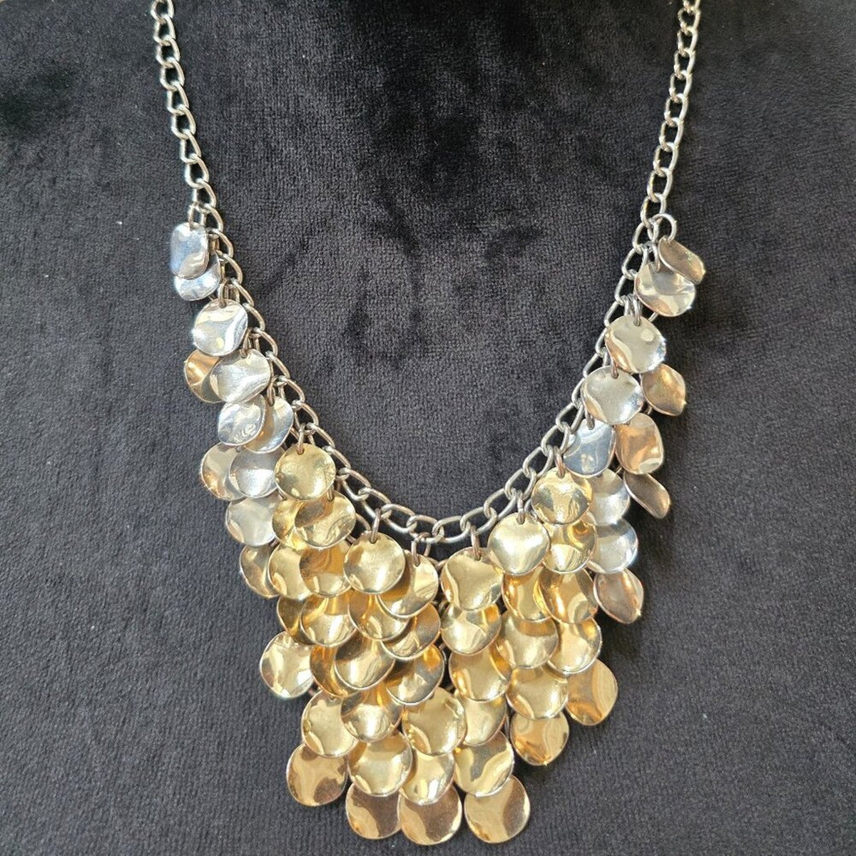 Womens Fashion Gold Tone Metal Charms Fancy Necklace Jewelry with Lobster Clasp