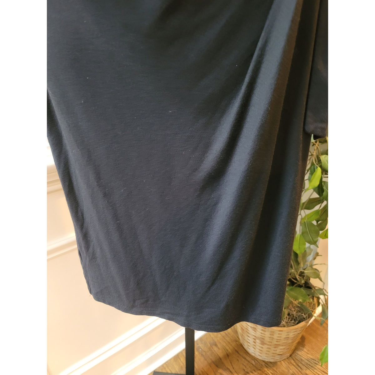 Ann Taylor Wrap Dress Women's Size XS Black Long Sleeves Cocktail Party