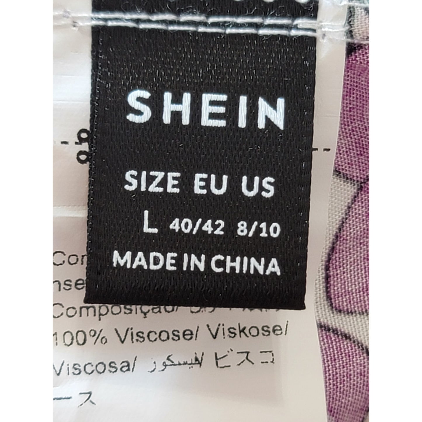 SHEIN Romper Women 8/10 Multicolor Floral Sleeveless Summer Casual Boho