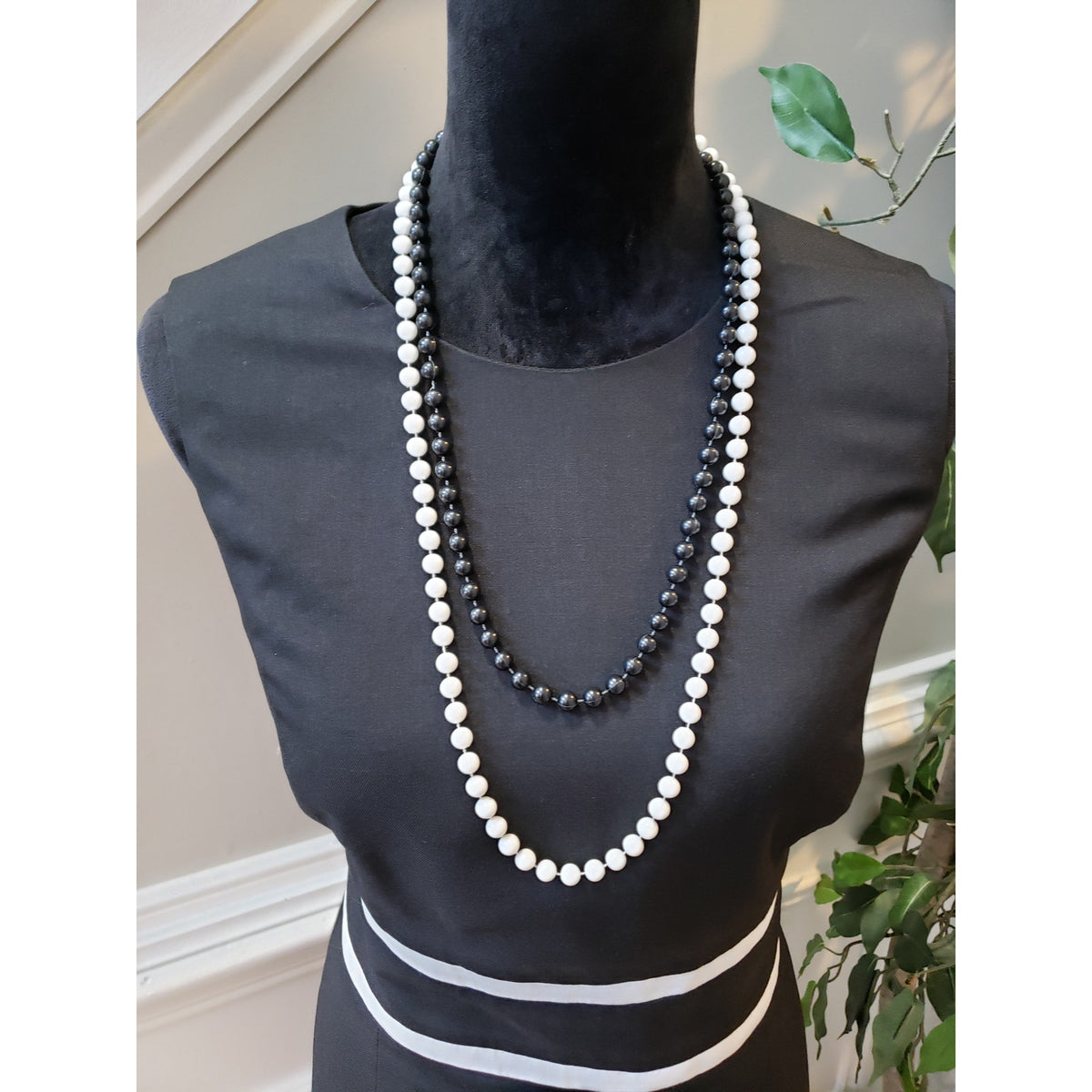 Black Label by Evan-Picone Dress Womens 12 Black White Sheath Career Office Lined