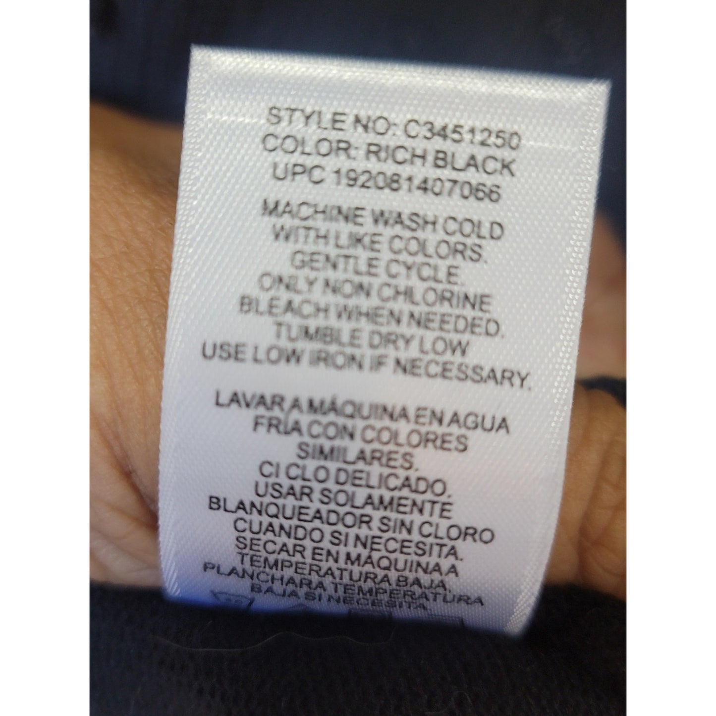 Vince Camuto Sweater Women's XXL Black Sheer Sleeve Textured Dot Knit Pullover