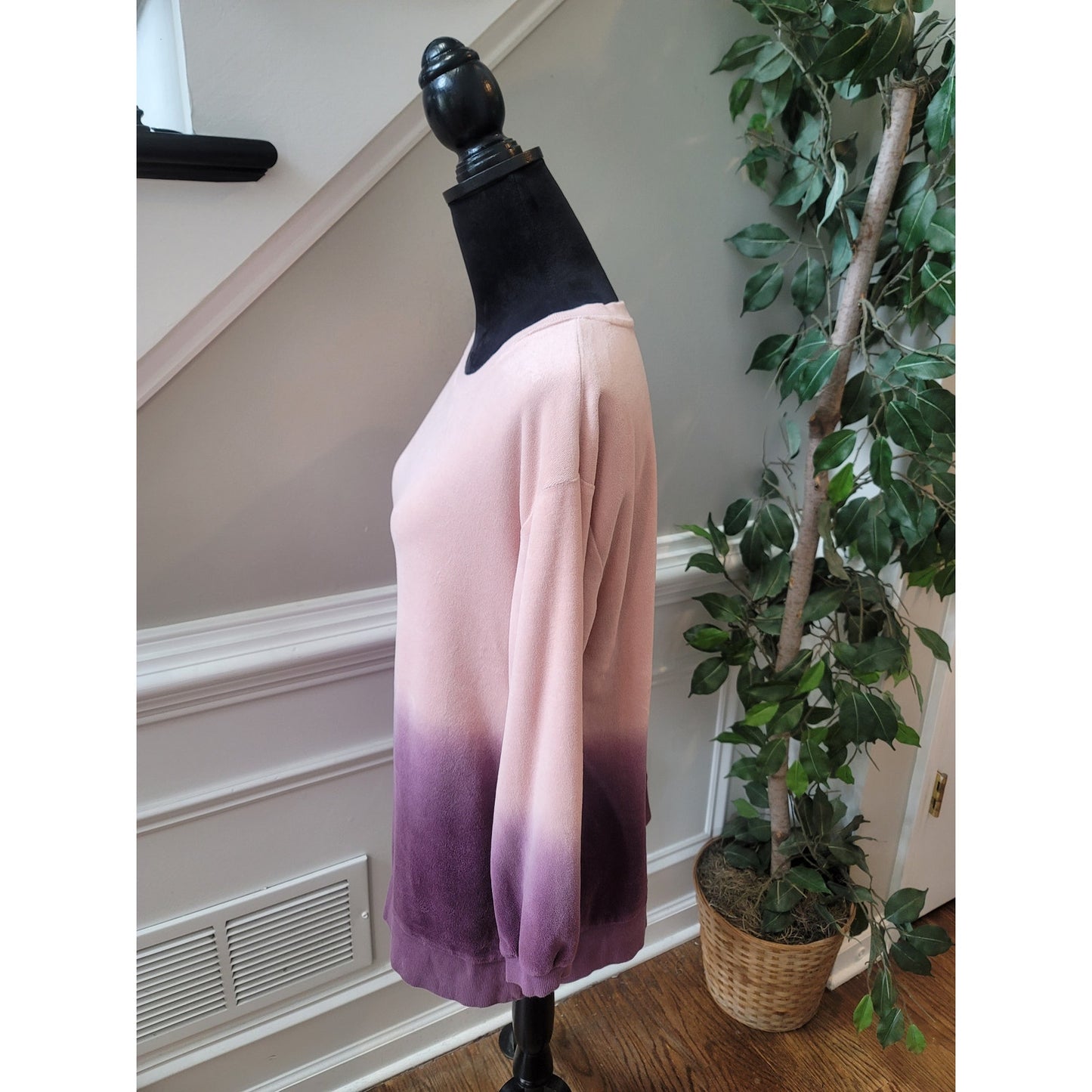 Matilda Jane Sweater Women's Size S Pink Purple Ombre Long Sleeve Knit Pullover