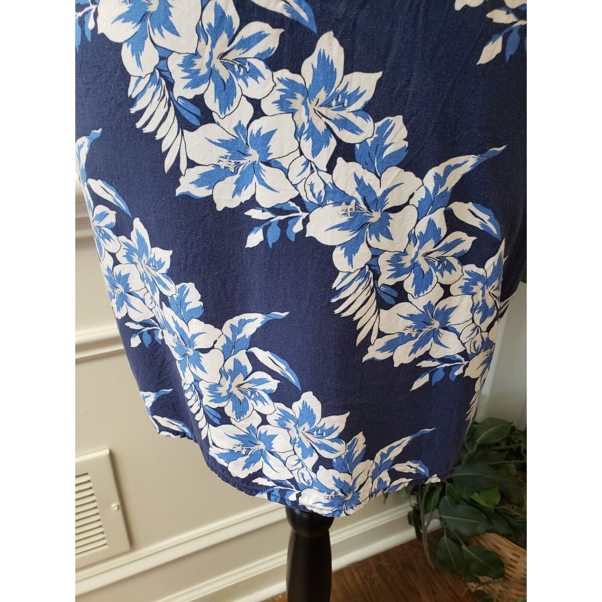 Old Navy Women's Blue Round Neck Short Sleeve Knee Length Sheath Dress Size PS