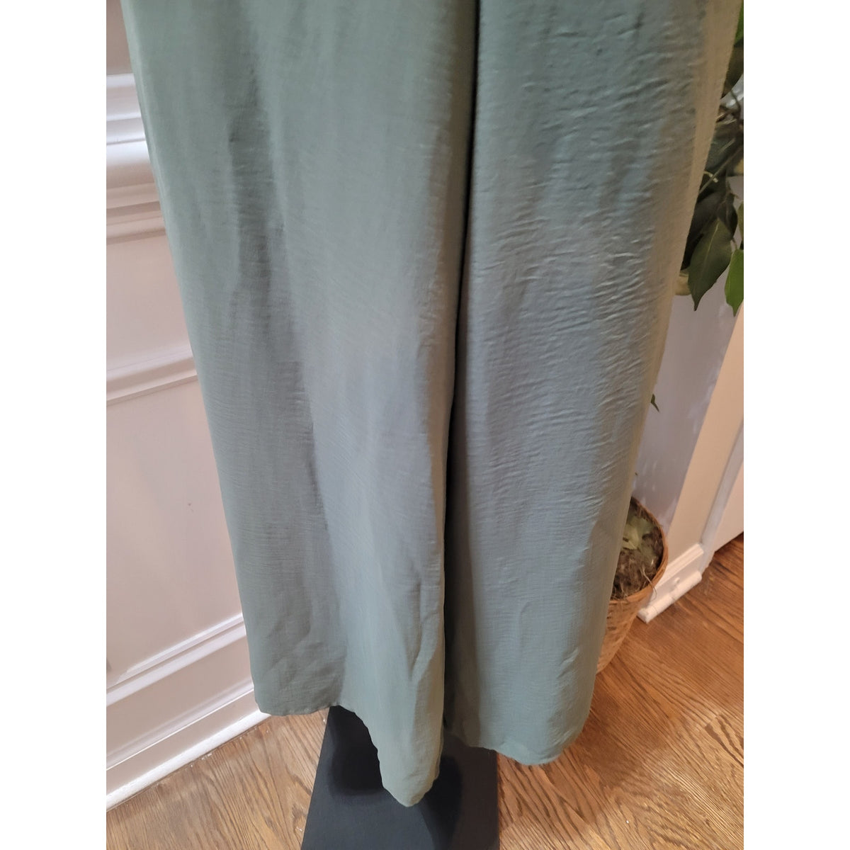 MSK Romper Women's Size Medium Olive Green 100% Polyester Short Sleeves Jumpsuit