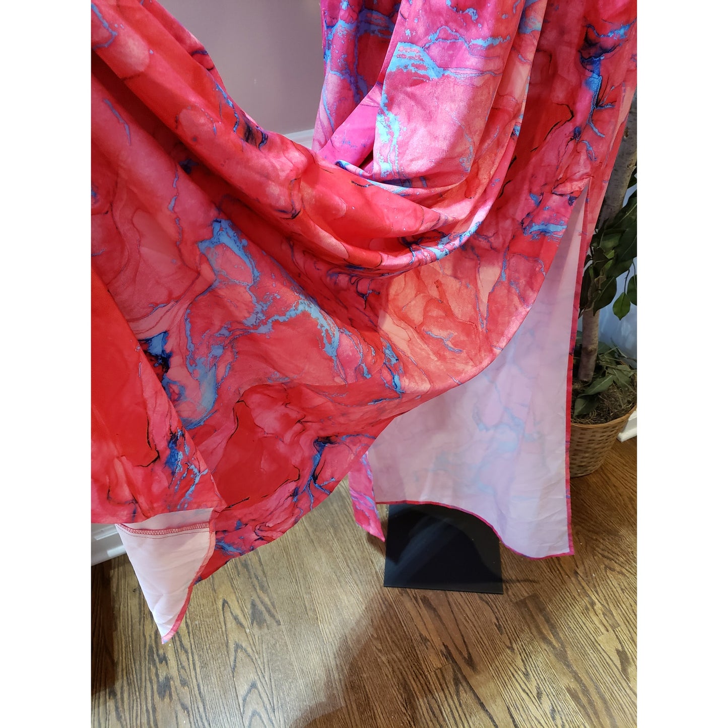 Fashion Nova Callie Maxi Dress Womens 2X Pink Empire Waist Pleated Cross Back