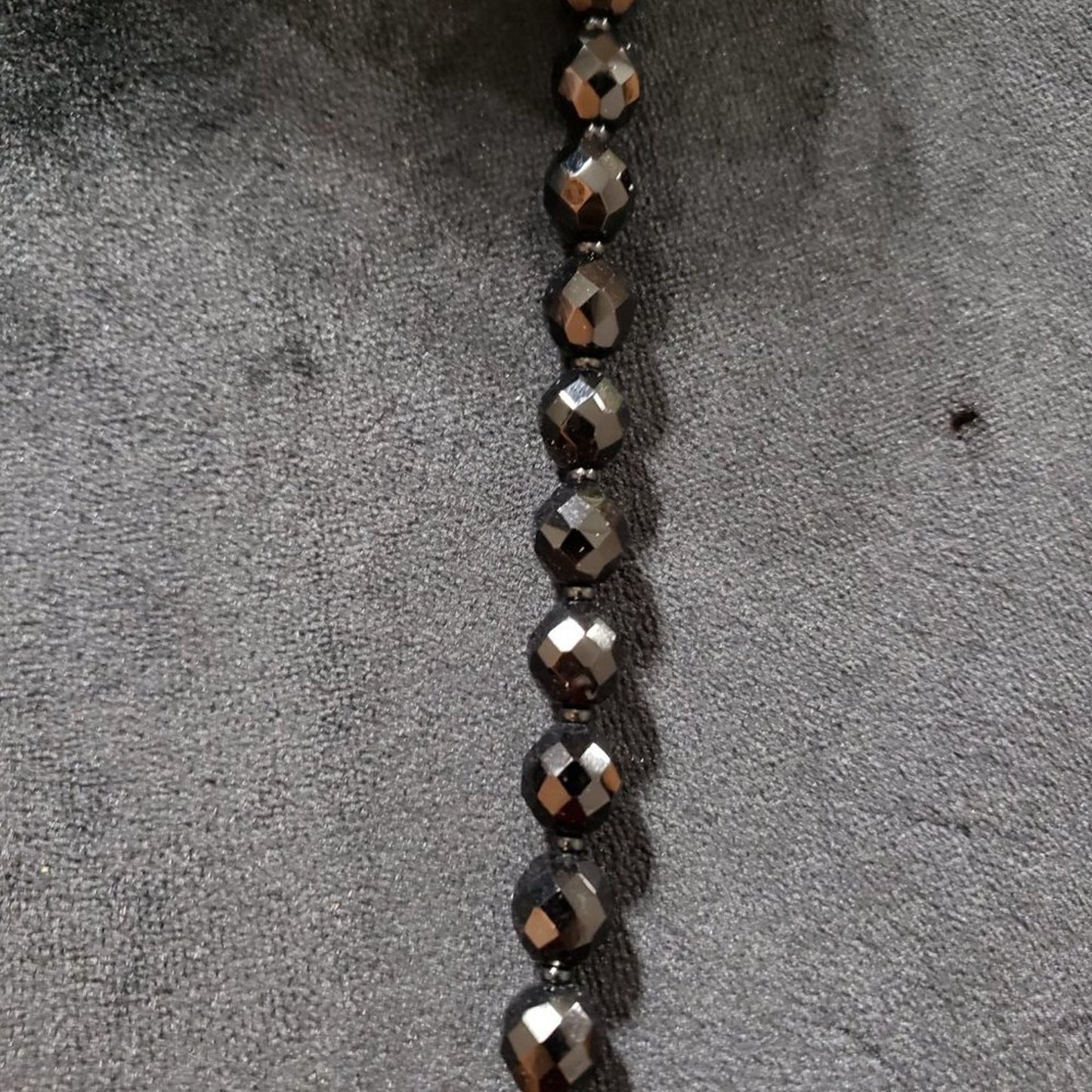 Womens Fashion Black Beaded Statement Long Collar Necklace with Lobster Clasp