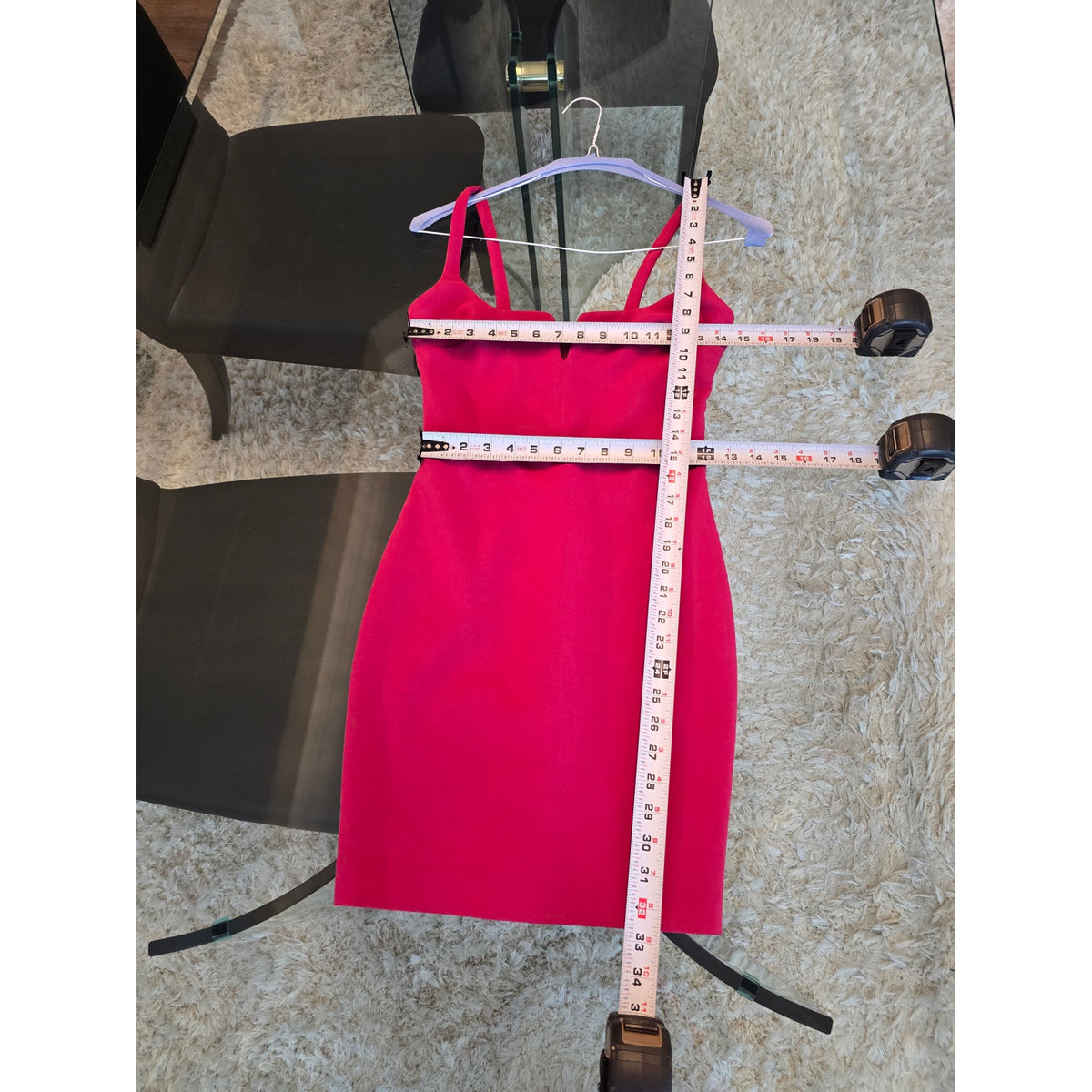 Likely Bodycon Mini Dress Women's Size 0 Pink Wide Shoulder Straps Notch Neck