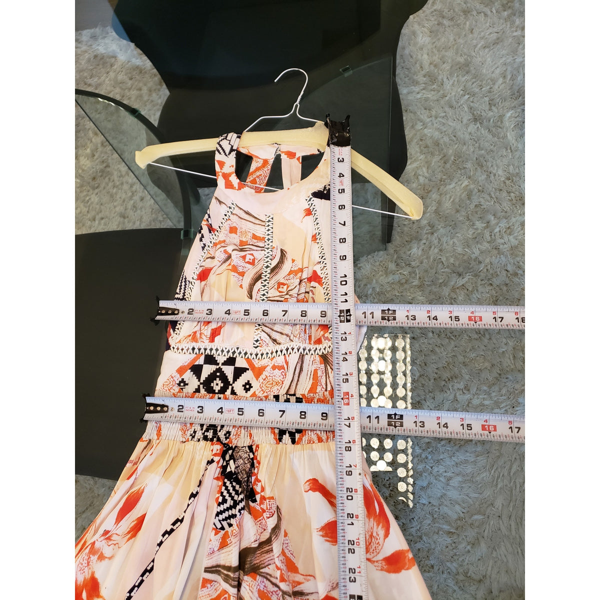 Abel The Label Maxi Dress Women S Multicolor Boho Sleeveless Rayon Sundress