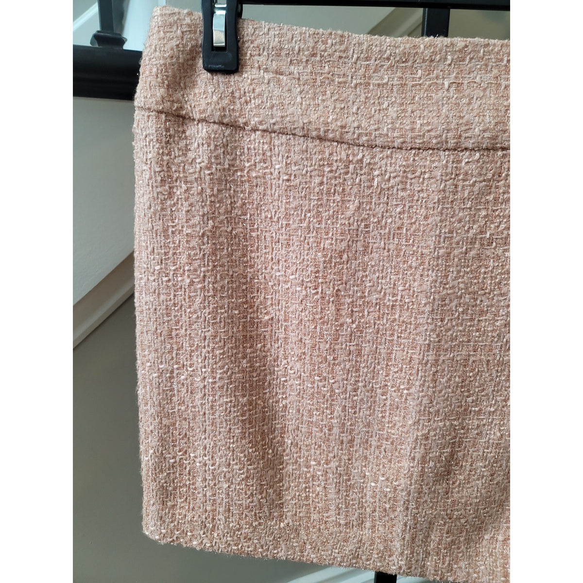 The Limited Tweed Mini Skirt Women's SZ 10 Pink Boucle Lined Back Vent Stitch