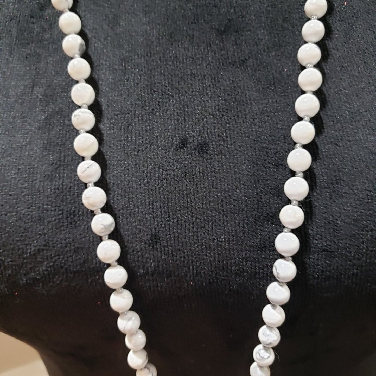 Womens Fashion White Shell Pearl Crystal Bead Pendant Tassel Necklace Adjustable