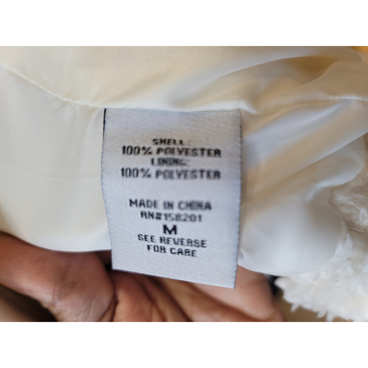 Cali1850 Plush Sherpa Jacket Women's Medium Cream Teddy Fleece Full Zipper