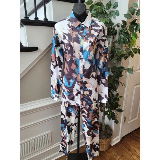 INC International Concepts 2 Piece Suit Womens Size Small Multicolor Long Sleeve