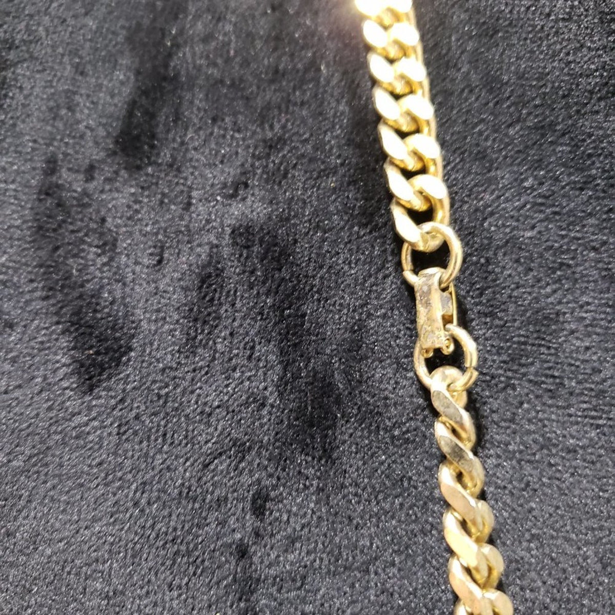 Womens Fashion Gold Tone Curb Chain 2 Ruby Cabochon Bead Cuban Long Necklace