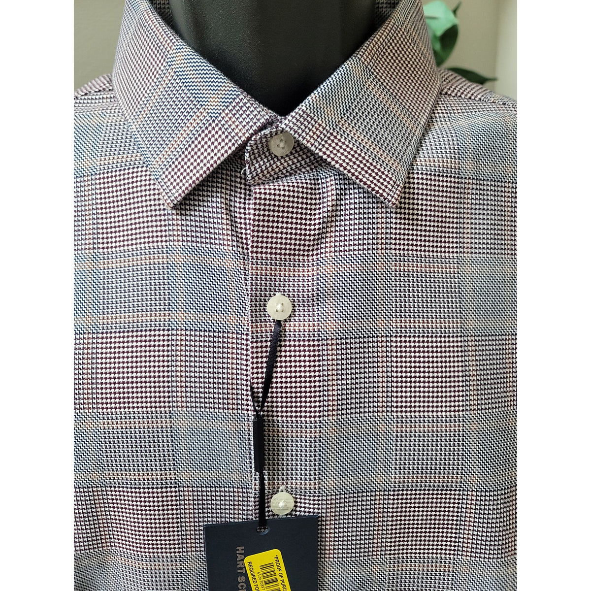 Hart Schaffner Marx Button Down Shirt Men's Size X-Large Multicolor 100% Cotton