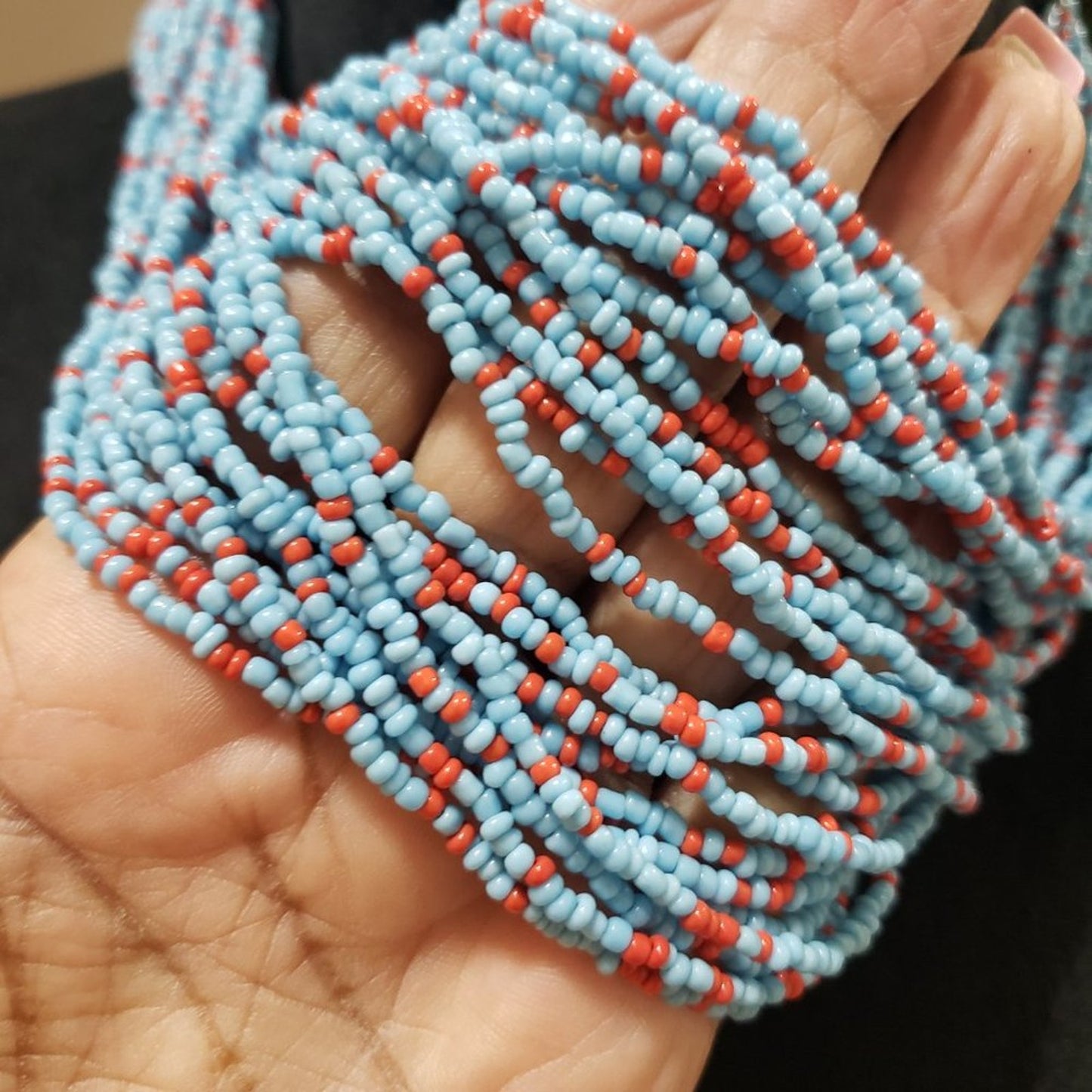 Women Bold Strand Crochet Tribal Gypsy Naga Fashion Ethnic Necklace with Lobster