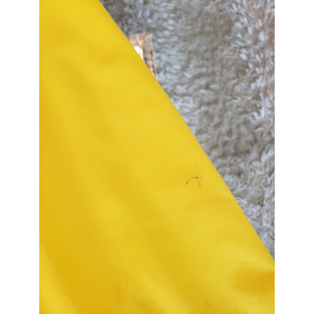 True Destiny A Line Shirt Dress Women's Large Yellow Puff Sleeve Button Down