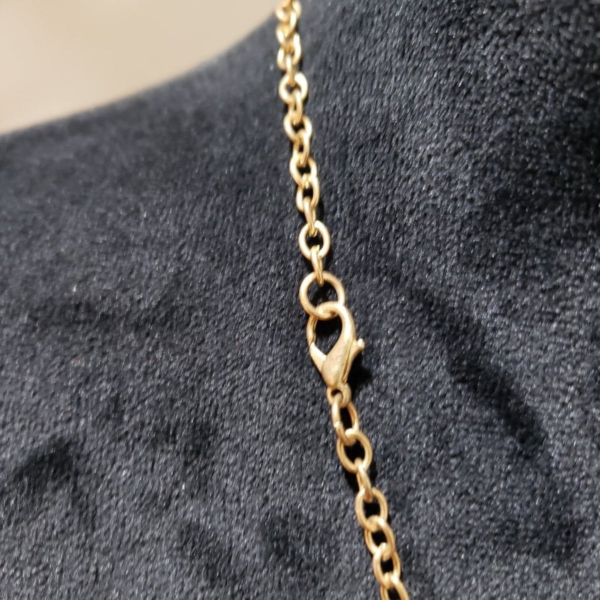 Womens Fashion Gold Tone Elephant Pendant Long Collar Necklace w/ Lobster Clasp