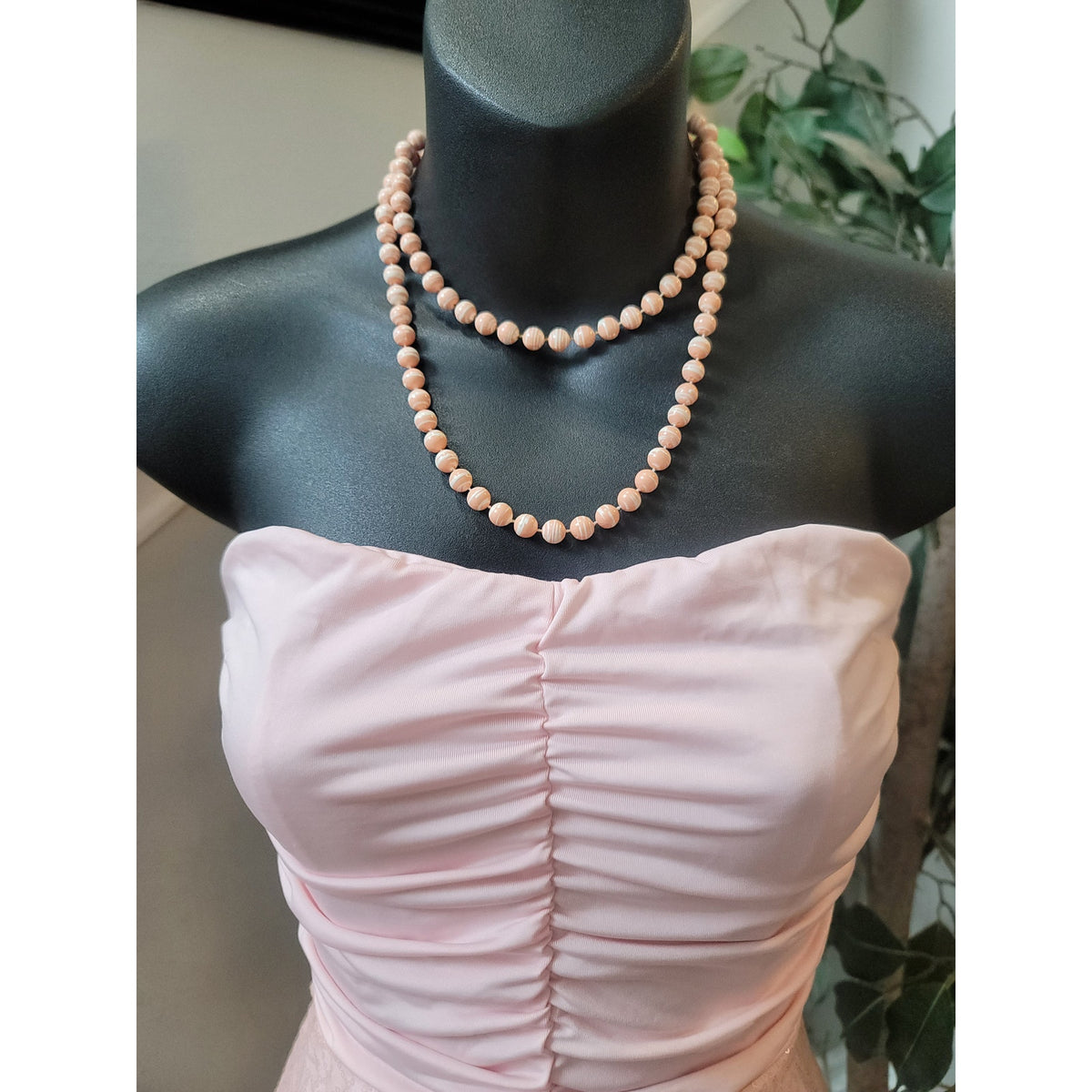 Dream Out Loud Strapless Peplum Dress Women's Medium Pink Ruched Bodycon