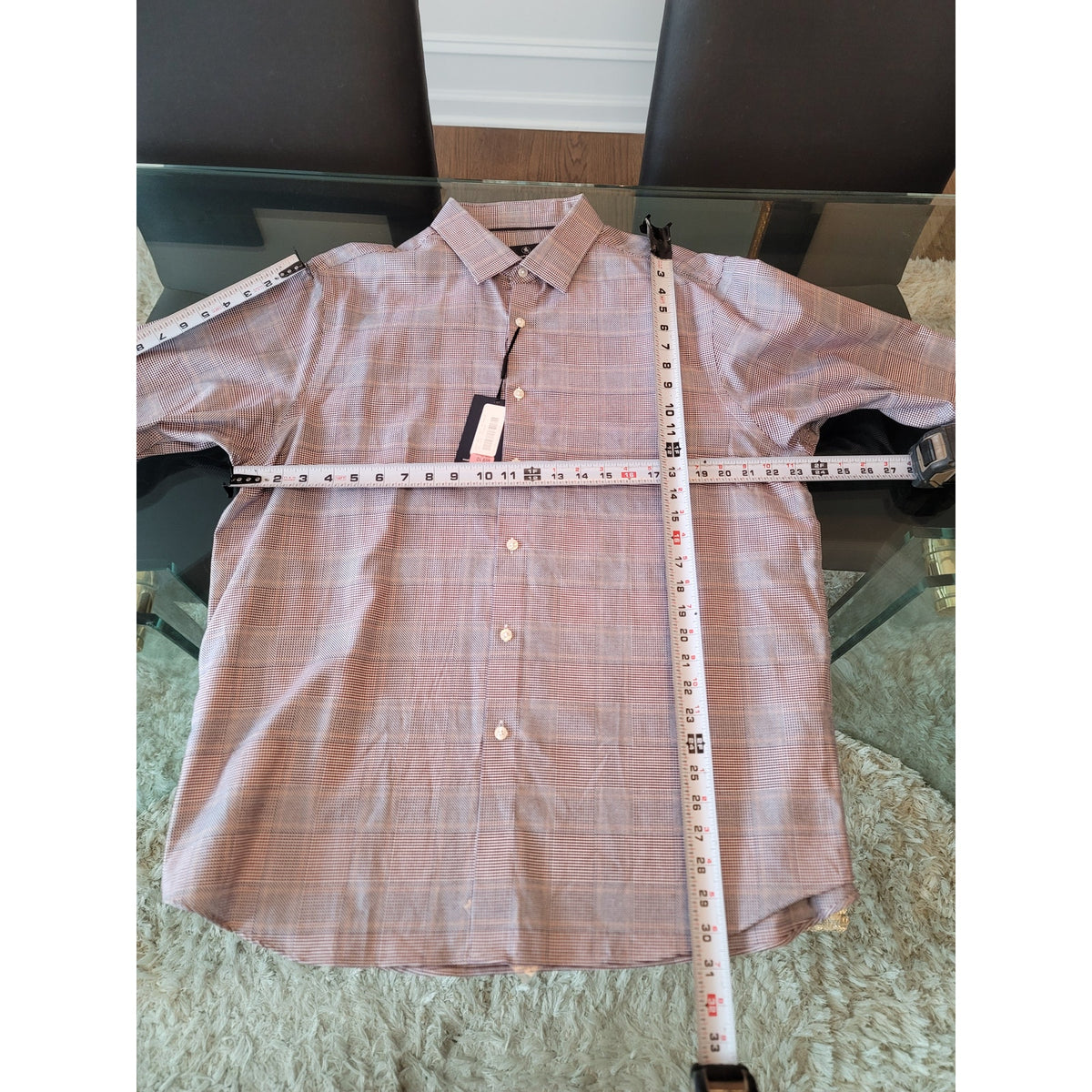 Hart Schaffner Marx Button Down Shirt Men's Size X-Large Multicolor 100% Cotton
