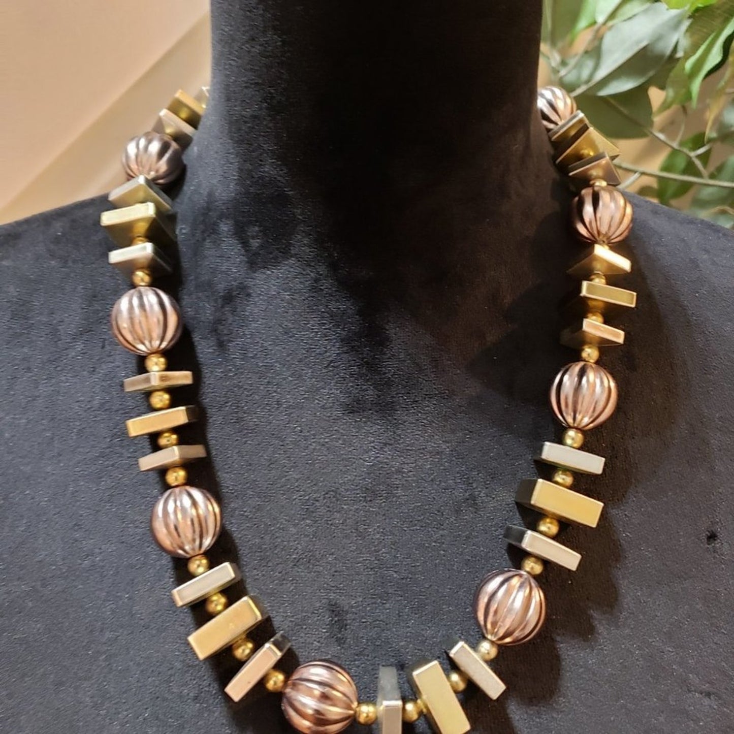 Womens Fashion Gold Tone Chain Various Gemstones Long Collar Necklace Jewelry