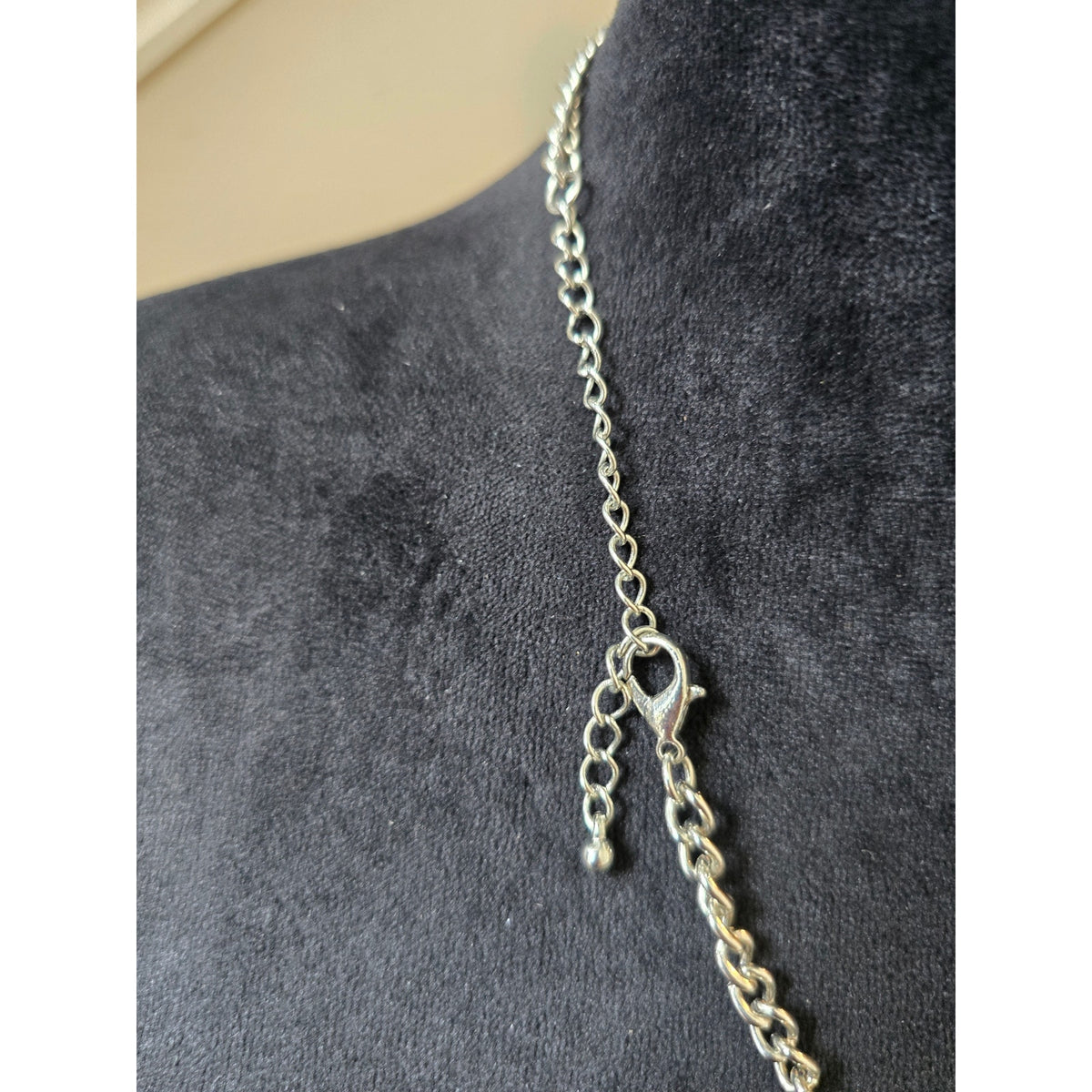 Yellow Black Teardrop Statement Necklace