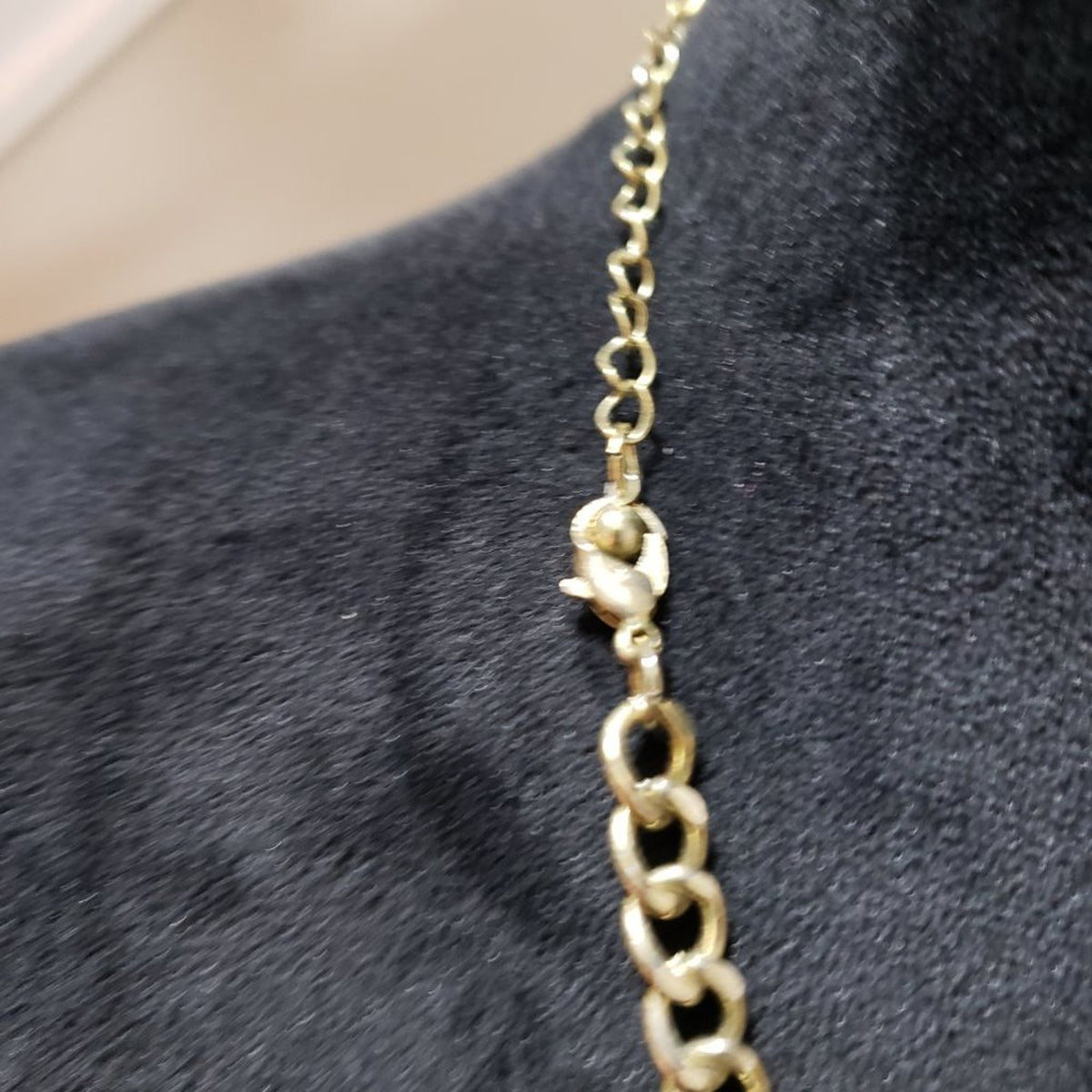 Womens Fashion Black & Clear Gold Tone Statement Bib Necklace with Lobster Clasp