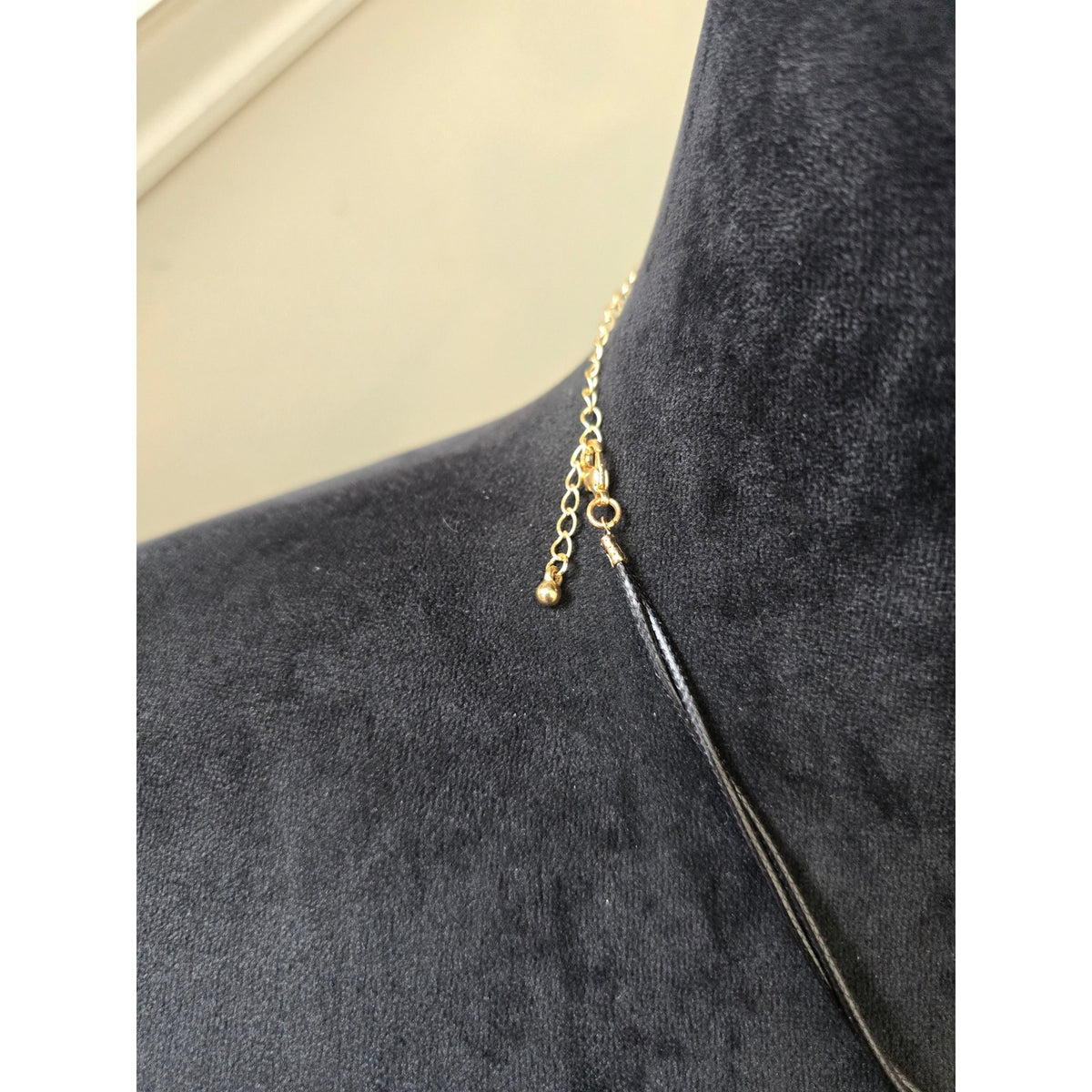 Gold Silver Metal Tassel Statement Necklace