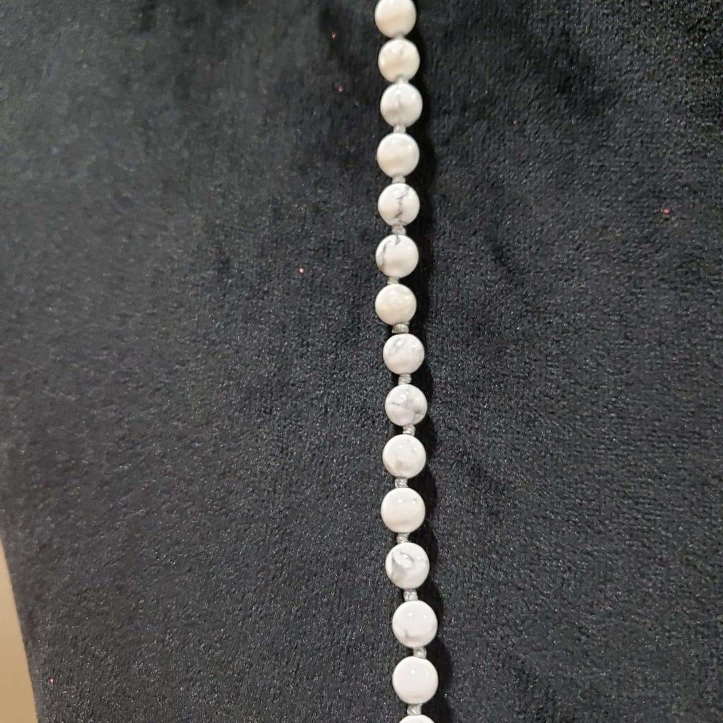 Womens Fashion White Shell Pearl Crystal Bead Pendant Tassel Necklace Adjustable