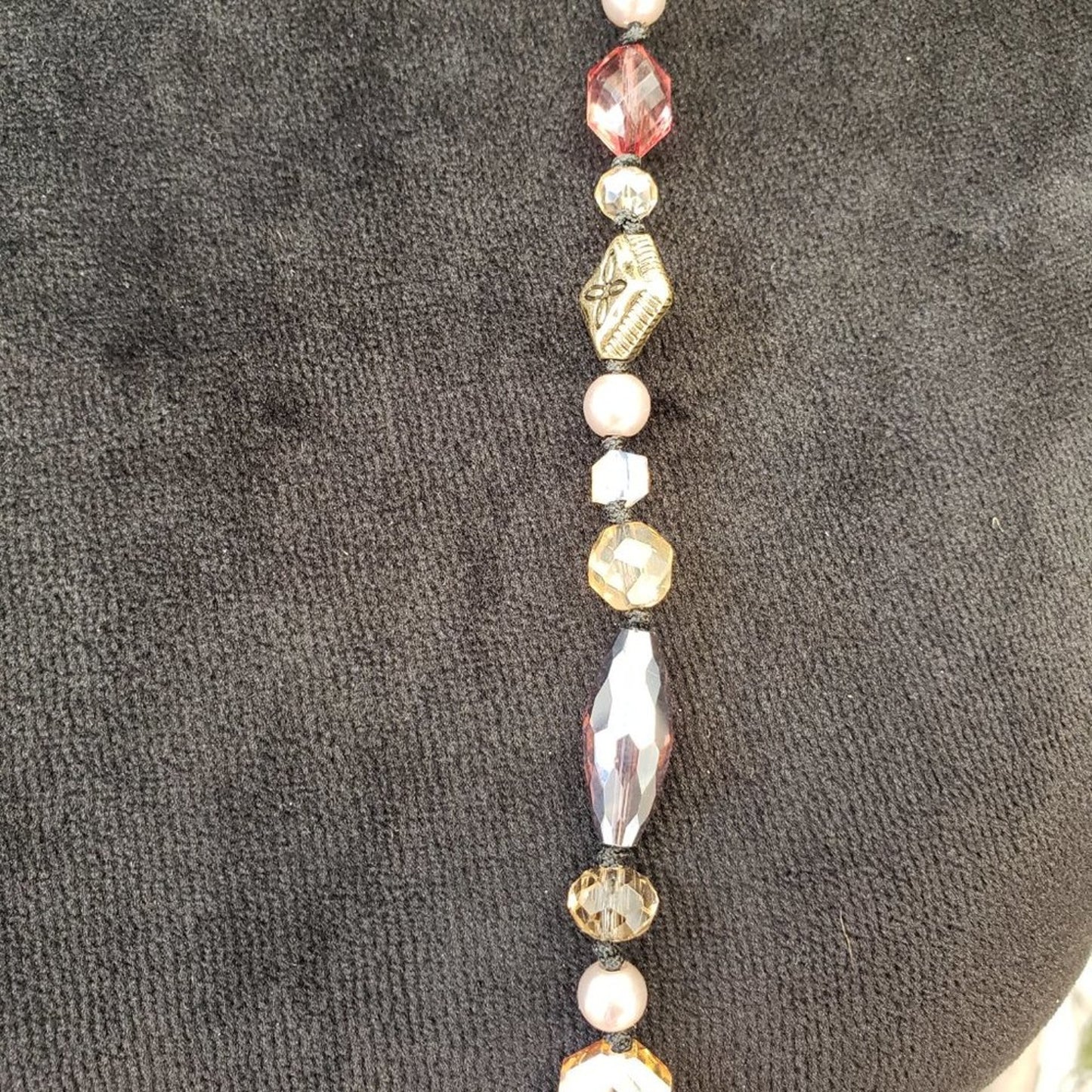 Charming Charlie Womens Multi Tourmaline Long Chain Necklace with Lobster Clasp