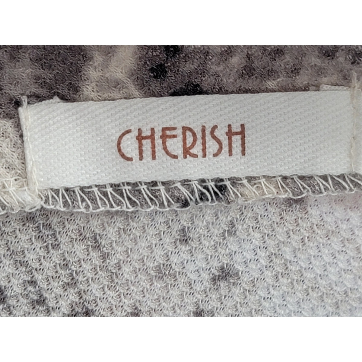 Cherish Snakeskin Print One Shoulder Jumpsuit Women’s Size M Gray White