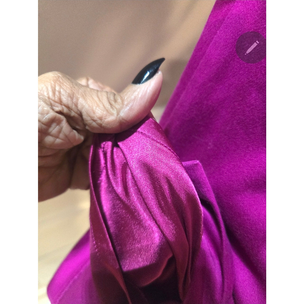 Mossimo Cocktail Pencil Dress Womens SZ 16 Magenta Pink Pleated Scoop Neck Lined