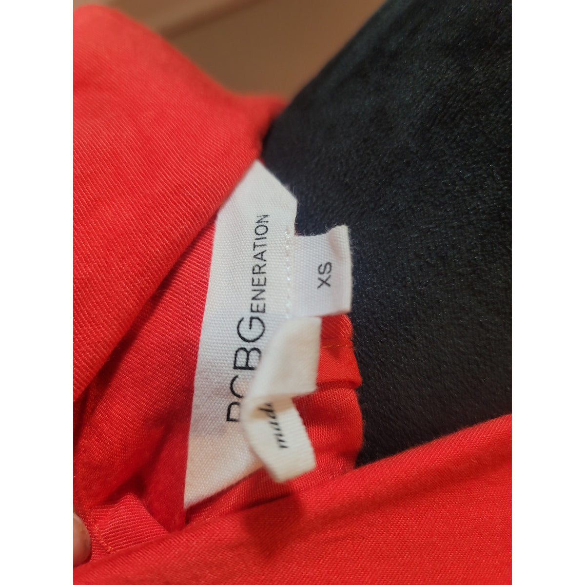 BCBGeneration Work Jacket Women's SZ XS Orange Asymmetric Zip Long Sleeve