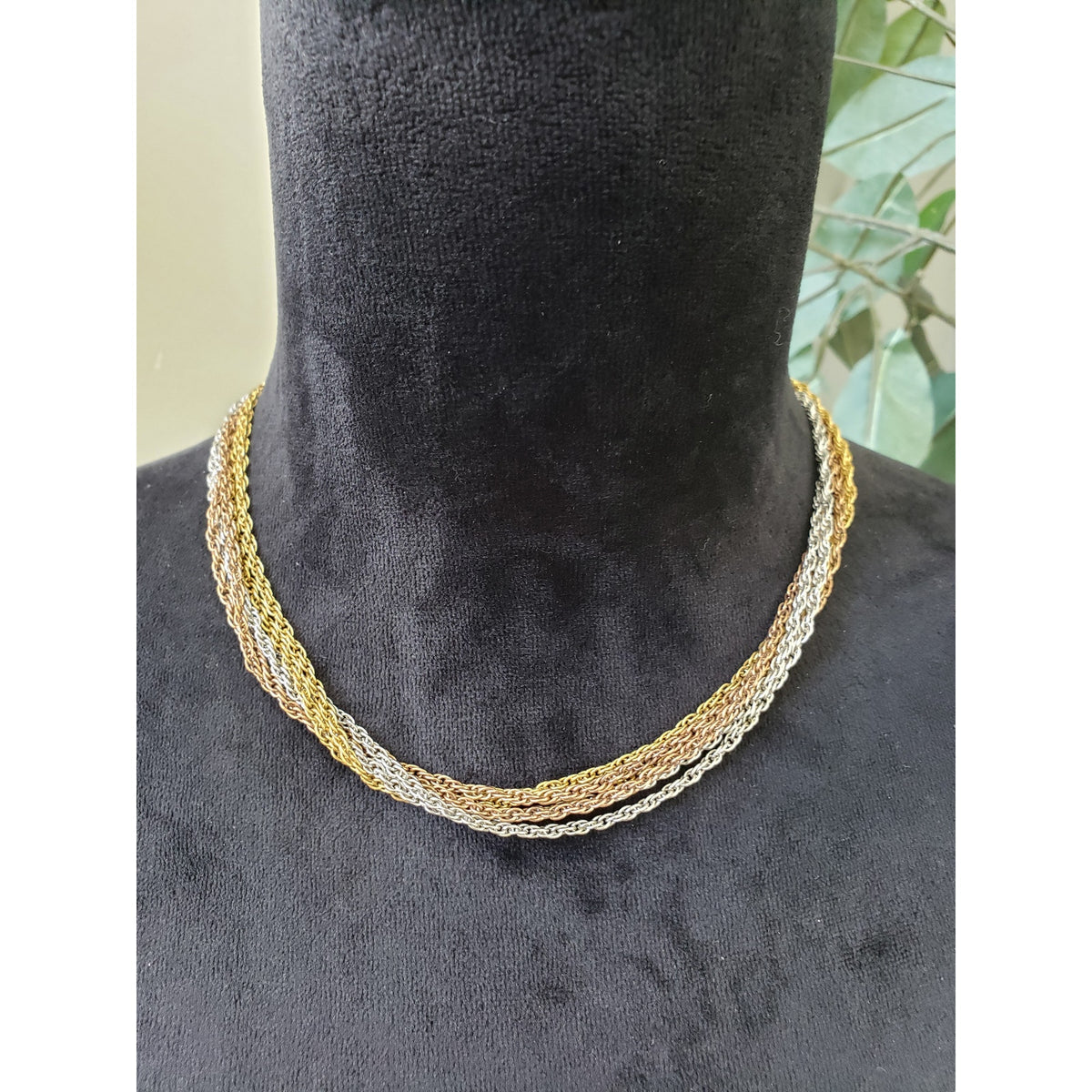 Womens Fashion Gold Copper Silver Tone Rope Chains Necklace Jewelry w/ Box Clasp