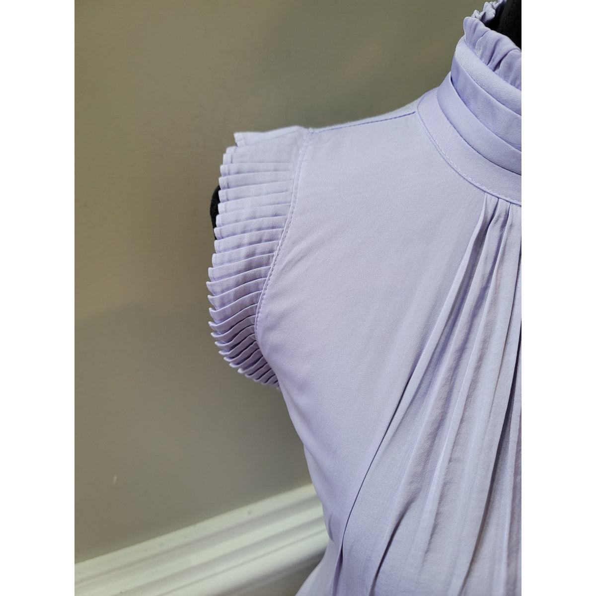 INC International Concepts Blouse Women Size XL Lilac 100% Polyester Sleeveless