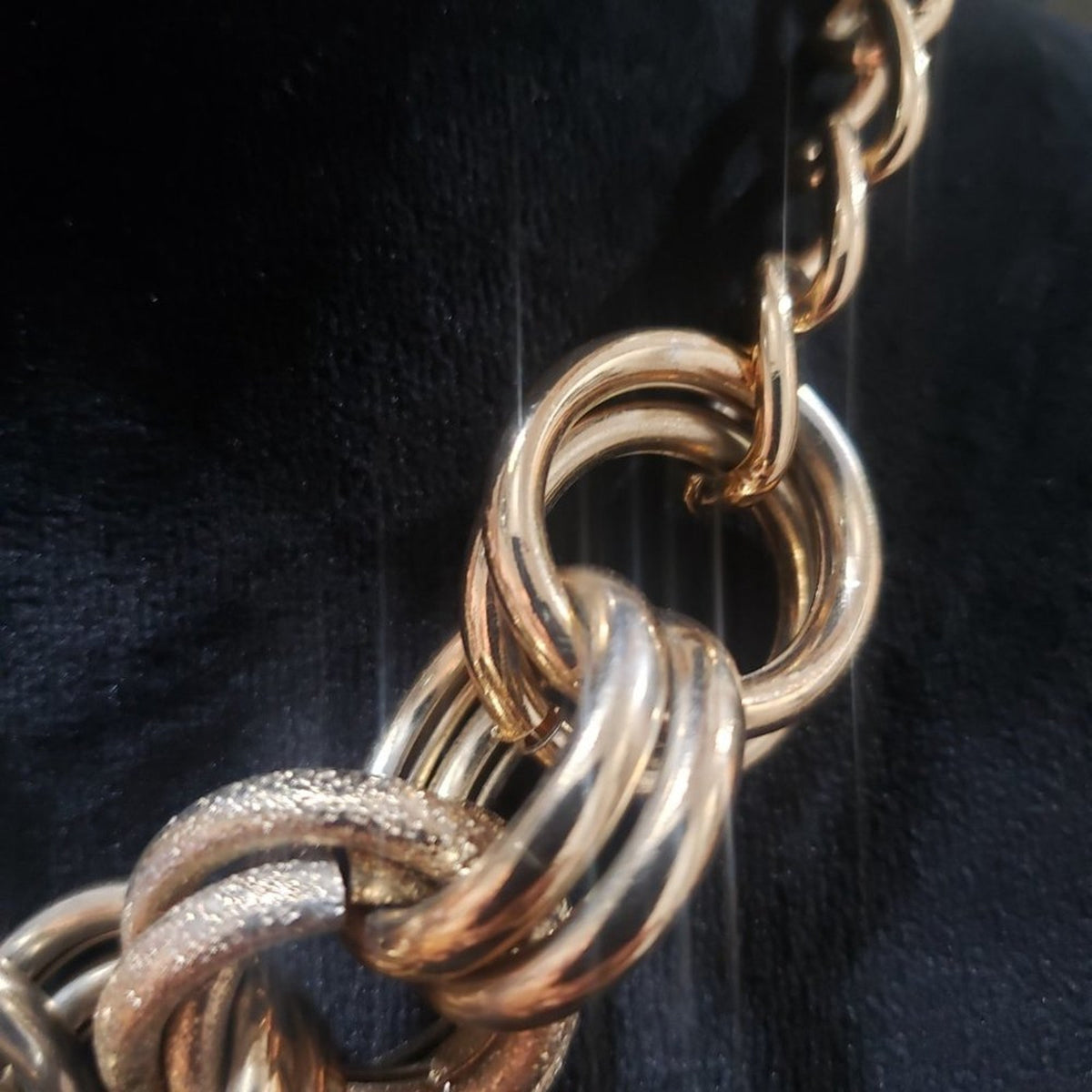 Womens Fashion Chunky Gold Chain Choker Necklace Jewellery w/ Lobster Clasp