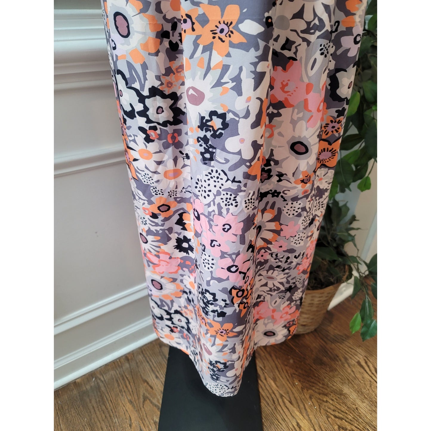 Made With Love Floral Maxi Dress Women Size L Multicolor Sustainable Boho