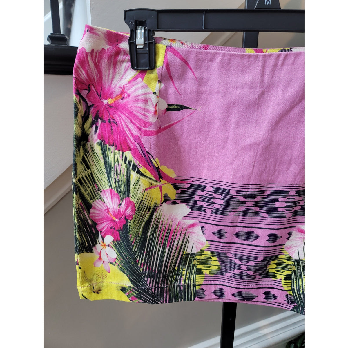 Buffalo David Bitton Mini Skirt Women's Size S/P Multicolor Tropical Floral