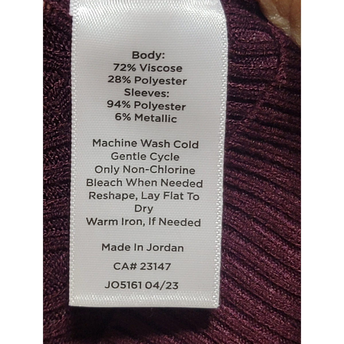 Talbots Cable Knit Sweater Women's Medium Burgundy Ribbed Hem Sheer Long Sleeve