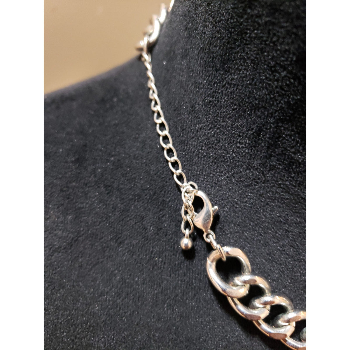Womens Fashion Ethnic Chunky Crystals Sweater Chain Tassel Statement Necklace
