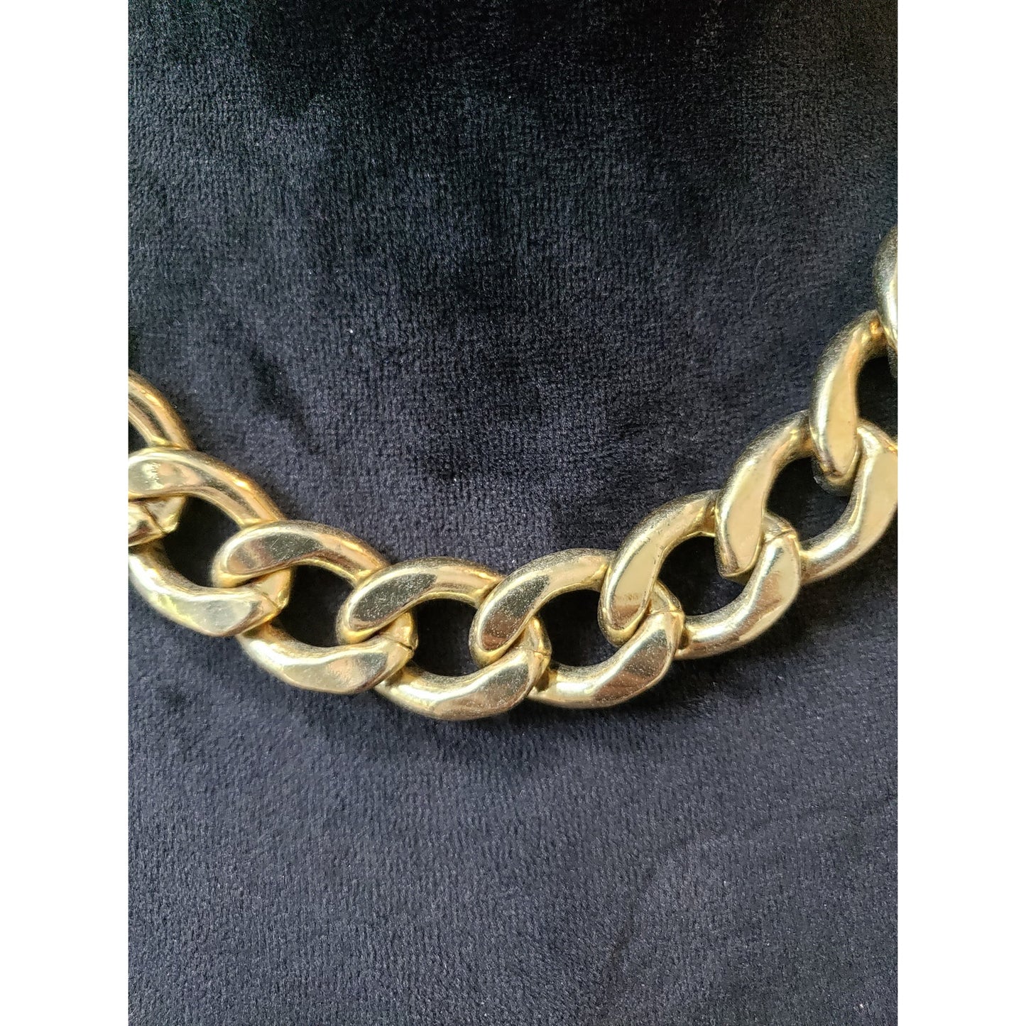 Women's Statement Necklace Chunky Gold Tone Chain Lobster Clasp Fashion Jewelry