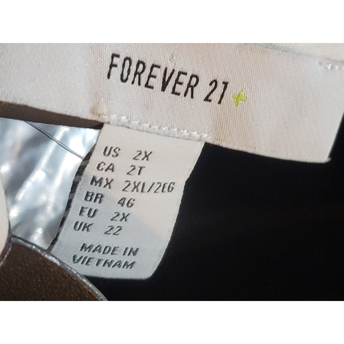 Forever 21 Shirt Dress Women's 2X White Yellow Stripes Collared Long Sleeves