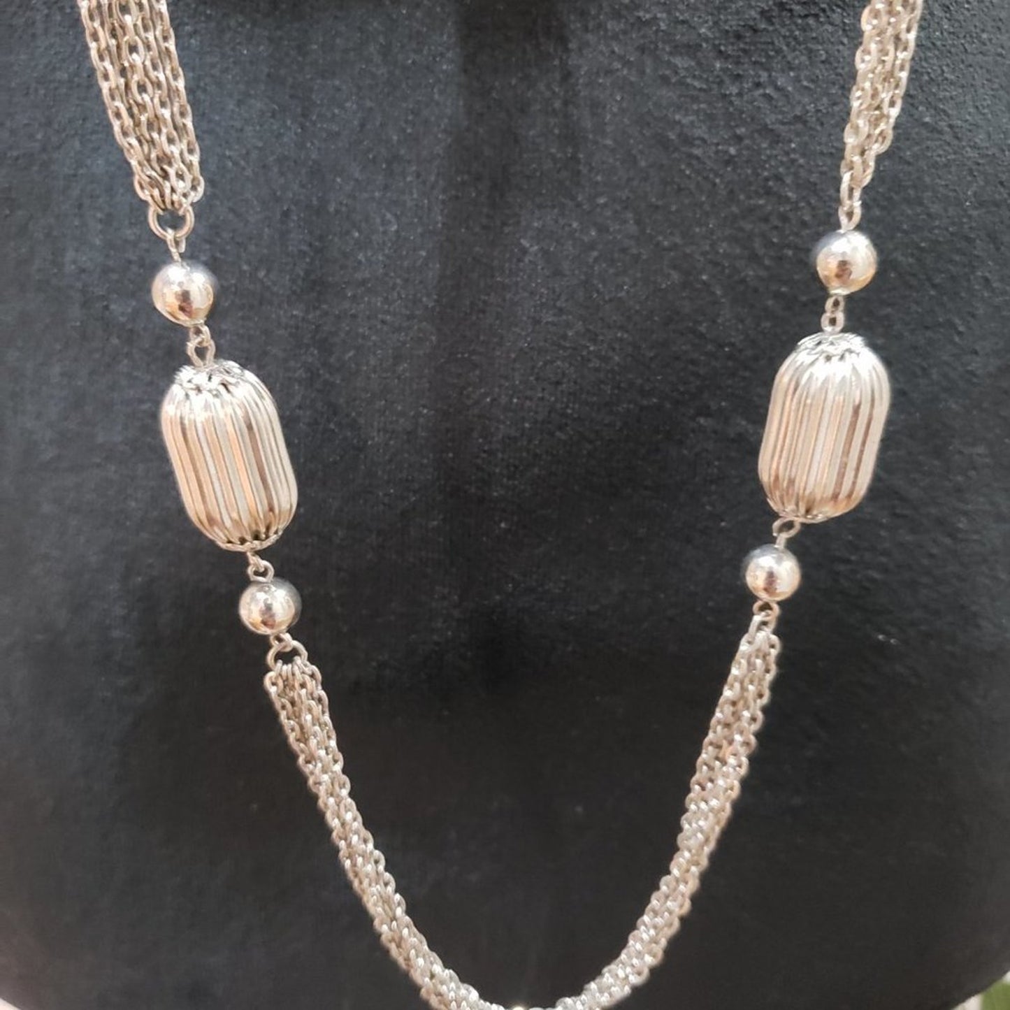 Womens Fashion Chunky Gold Tone Charm Long Chain Elegant Necklace