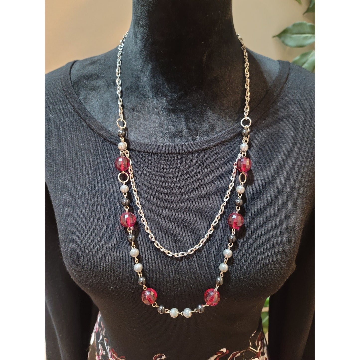 Alfani Sweater Women's Medium Black Floral Embroidered Long Sleeves Tunic