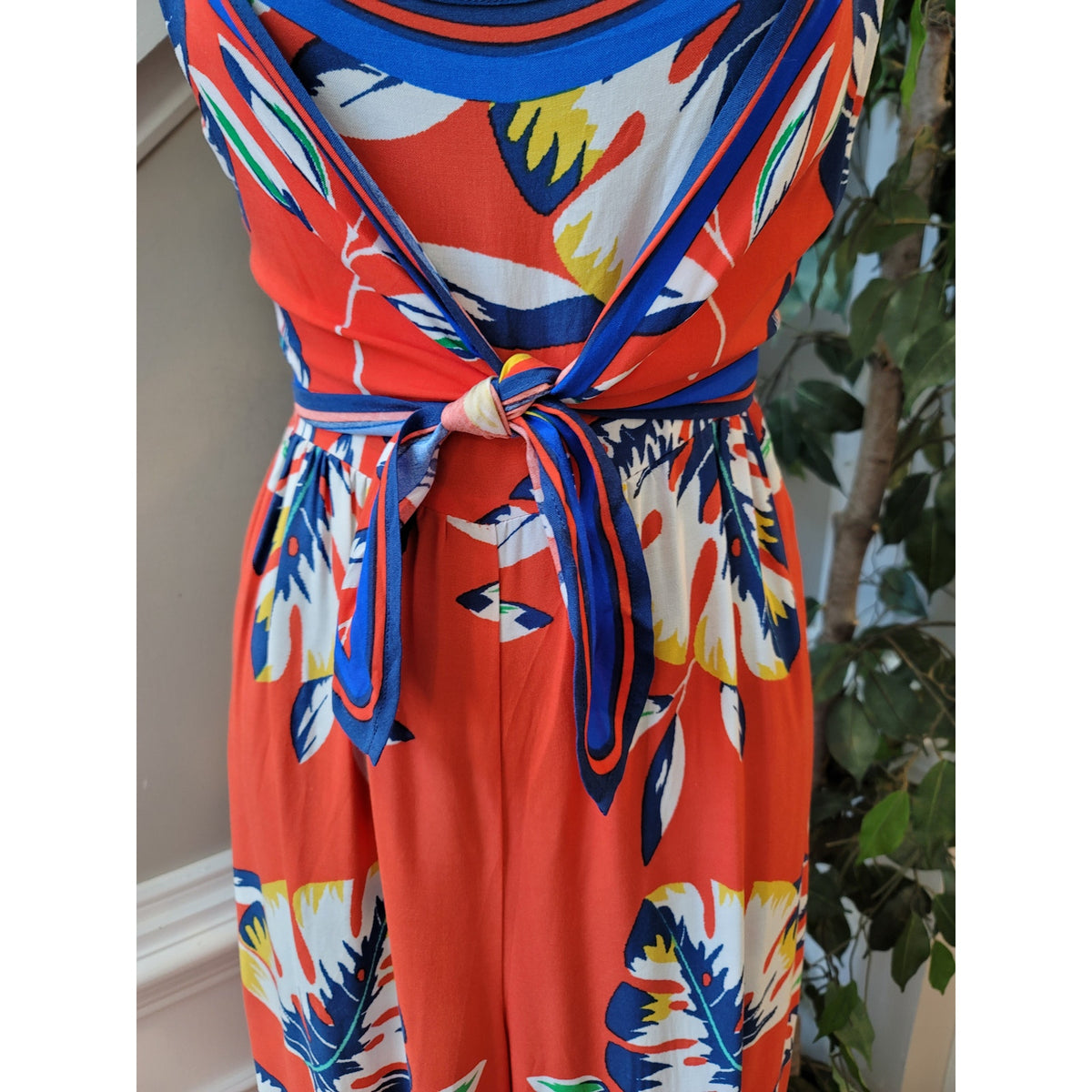 Flying Tomato Spaghetti Strap Jumpsuit Women's Size S Red Blue Summer Romper