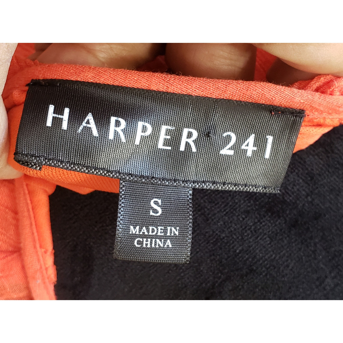 Harper 241 A-Line Dress Womens Small Coral Balloon Sleeve Frill Hem Lined