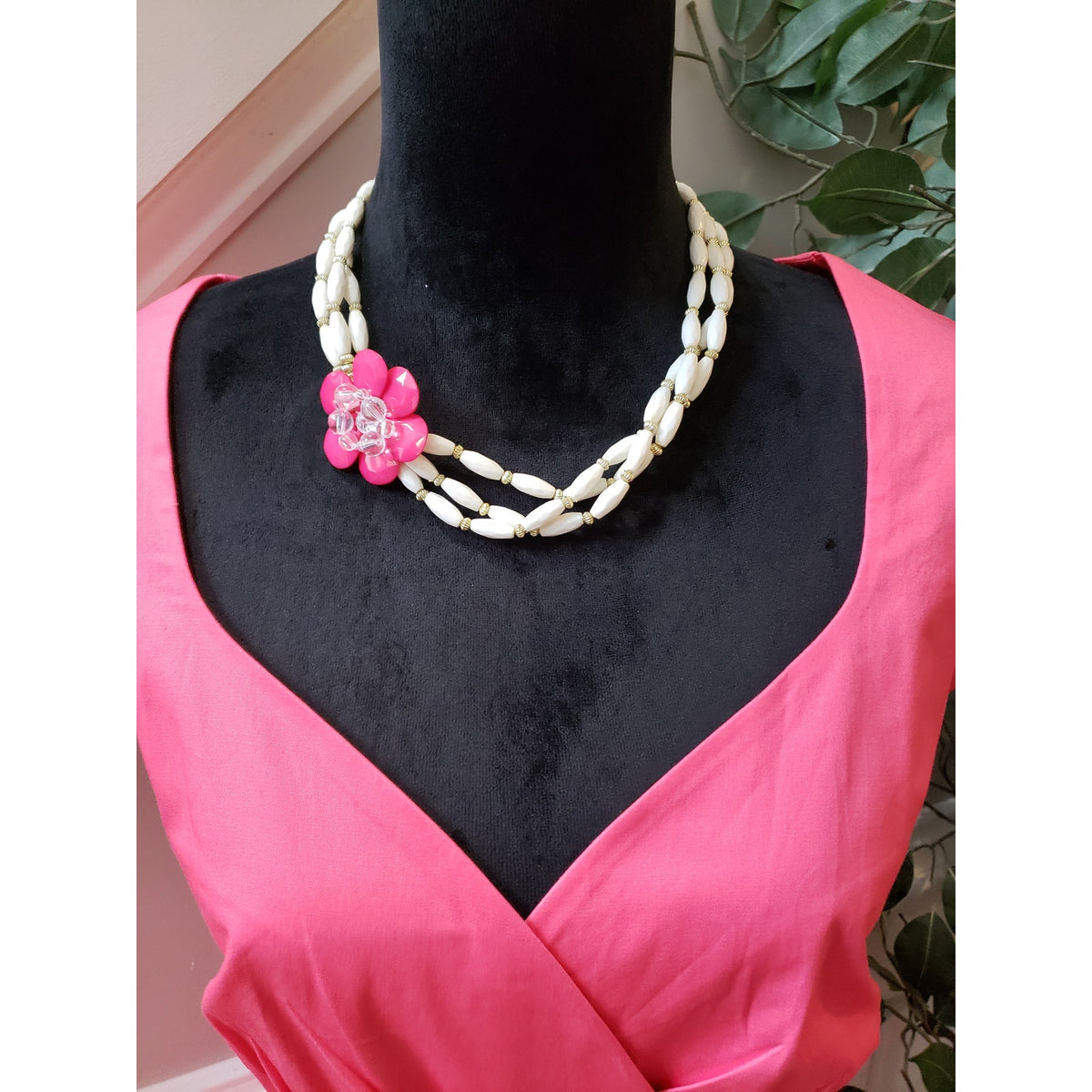 Bbonlinedress Maxi Dress Women's Size 3XL Pink Pleated Back Zip Sweetheart Neck